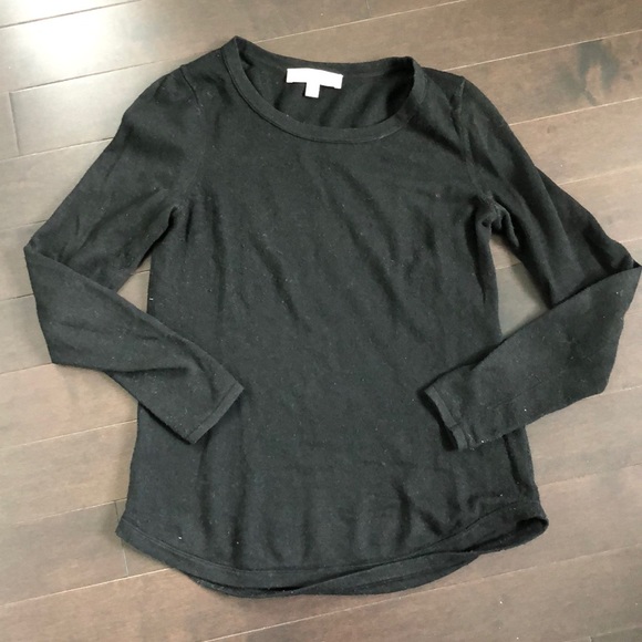 LOFT Italian Yarn Wool Sweater in Black - Picture 3 of 5